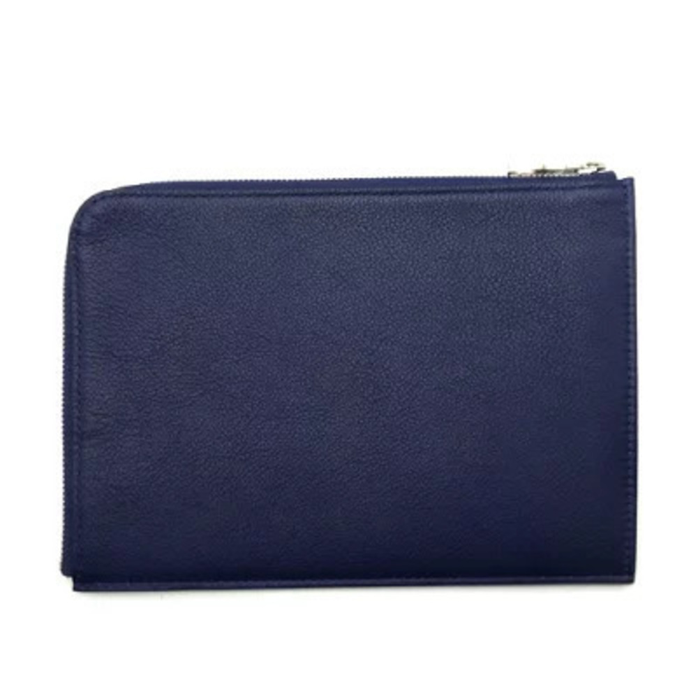 Louis Vuitton Pochette Jour Taurillon Leather Pouch Blanc White Blue